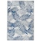 World Rug Gallery Palm Leaves Reversible Recycled Plastic 3' X 5' Navy Outdoor Rug 6065NAVY3X5 - alternate 6